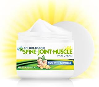 Dr. Goldson's Spine-Joint-Muscle Pain Cream for Back, Arthritis, Muscle & Joint Relief with Natural Anti-Inflammatory Turmeric, 4 Ounces