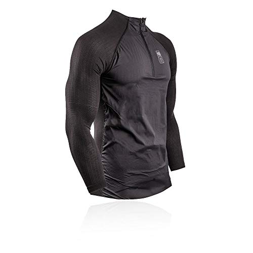 Pullover Hybrid Compressport pour courir en montagne et trail automnal S/M