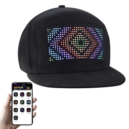 La Mejor Recopilación de Ropa de Cricket para Niña disponible en línea. 48 LIOVODE - Sombreros LED, gorras de béisbol Bluetooth a todo color con mensaje para fiesta, color negro