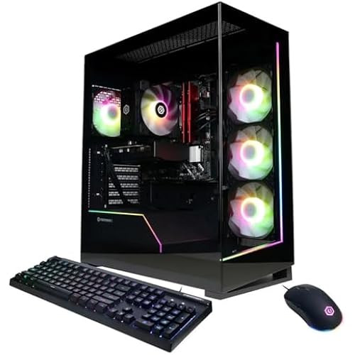 CyberpowerPC Gamer Xtreme Gaming Desktop - Intel Core Ultra 5 225F up to 4.90 GHz, 32GB DDR5 RAM, 2TB NVMe SSD, NVIDIA GeForce RTX 5060, RGB Keyboard & Mosue, Windows 11 Home | GXi2000CSTV3