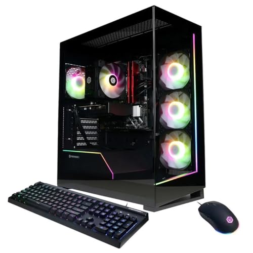 CyberpowerPC Gamer Xtreme Gaming Desktop - Intel Core Ultra 5 225F up to 4.90 GHz, 32GB DDR5 RAM, 2TB NVMe SSD, NVIDIA GeForce RTX 5060, RGB Keyboard & Mosue, Windows 11 Home | GXi2000CSTV3