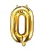Produktbild Feste Feiern Geburtstagsdeko Zahlenballon 0 Gold metallic Null I Dekoration Geburtstag Jubiläum Nr. 0 Party Happy Birthday