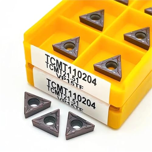 10 piezas de insertos de carburo TCMT110204 para torneado CNC miniatura 3