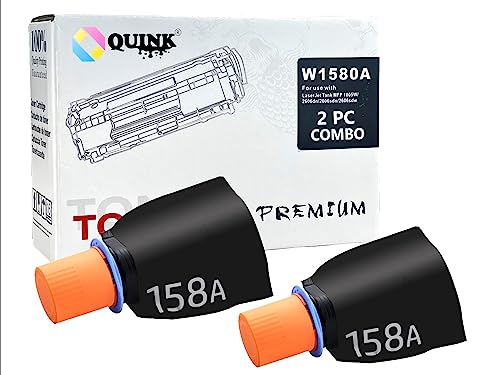 Image of QUINK 158A Toner Cartridge for HP 158 Toner Reload Kit for HP LaserJet Tank 1005w, 1020w, MFP 2606sdw, 1020, 1005, 2605sdw, 1604w, 1602, 2602, 2603, 2604, 2606 Series-2pcs (158A 2PC)