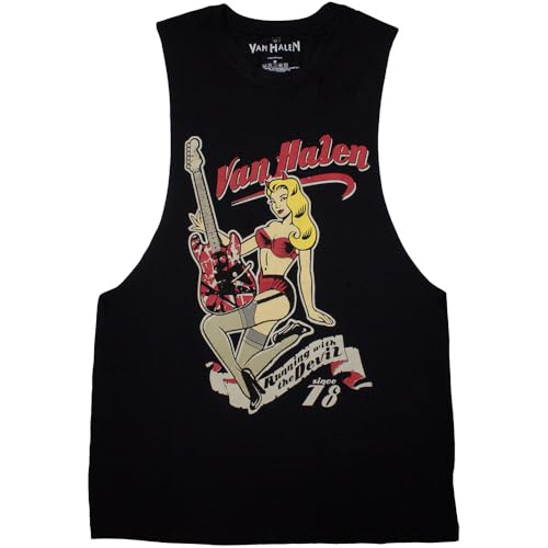 Van Halen Running with The Devil Tricot De Corps Top Size L