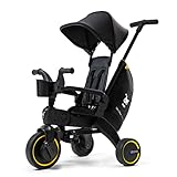 Midnight Limited Edition - All-black design and sophisticated details. Easy to navigate by parent and child with a dual steering system. Easy as 1,2,3 - The Liki Trike is the smallest folding trike in the market. It comes fully assembled - ready to g...