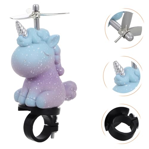 HAWILLOSCH Unique Unicorn Decor for Motorcycle Handlebar Grip Bicycle Horn Accessory Mount for Bikes Fashionable Decorations for Scooter Dolls - Thumbnail 7