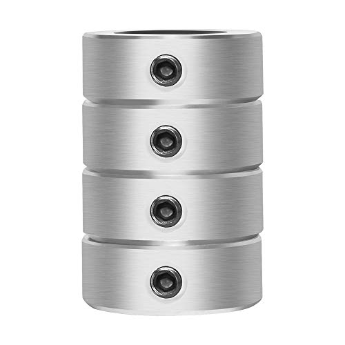 Azssmuk 7/8" Bore Zinc Plated Shaft Collars Solid Steel Set Screws Style #TOP5