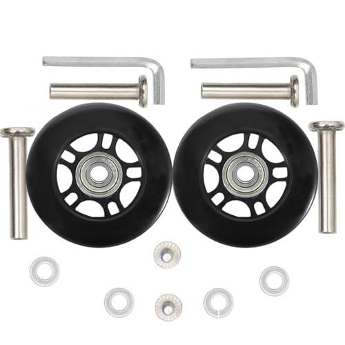 ORO 1 Pair Luggage Wheels Replacement 68x24mm(2.68