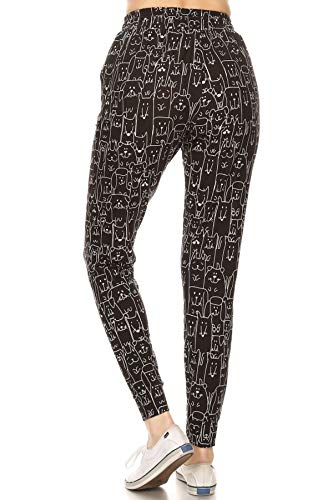 Image of Leggings Depot Premium Jogger Women's Popular Print High Waist Track Pants(S-XL)