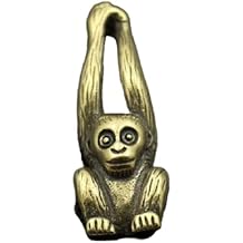Hanging Monkey Antique Copper Brass Tabletops Figurines Statues Centerpieces Miniatures Paperweight Collectibles Home Decor Gifts Art Crafts 1.3cm x 3.5cm