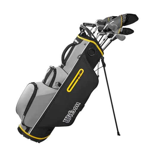 WILSON Herren Ultra HL Golfschläger Set Mit Stand Tasche Golf Komplettset Eisen Hölzer Driver Bag (Rechts/Standardlänge, Mit Graphitschaft)