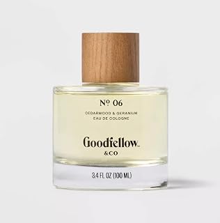 Goodfellow & Co No.6 Cedarwood & Geranium Men's Cologne, Trial Size, 3.4 fl oz (Pack of 1)