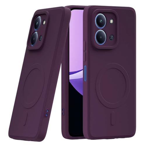 Image of Back Cover | MagFit Ring Design (Non-Magnetic) | Shockproof Case | Anti-Slip Grip | Raised Camera Edges | Slim Protective Case for Mi Redmi 15C 5G / Poco C85 5G (Purple)