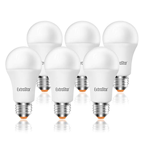 ExtraStar E27 LED Lampe, 12W(ersetzt 96W), A60 Lampen Warmweiß 3000K, 960LM, Kein Flackern, Nicht Dimmbar, 6-er Pack [Energieklasse A+], CE geprüft