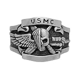 Force Recon Jack Sterling Silver 925 Mens Band Ring US Army Biker
