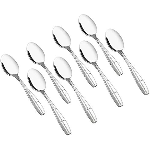Eagrye 8-Piece Stainless Steel Demitasse Spoons, Mini Coffee Spoons Cover