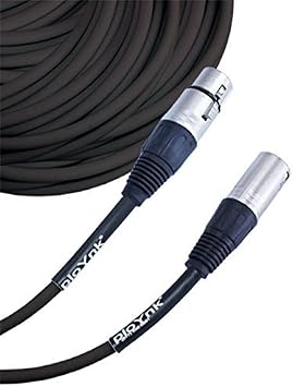 Premium Male to Female 3 pin XLR Mic Cable Microphone Audio Cord - 150 FT Long Black