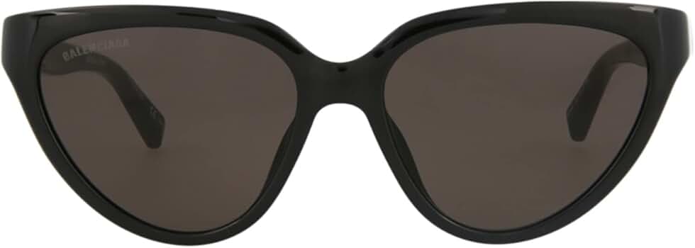 Amazon.com: Balenciaga Cat Eye Sunglasses Black Black Grey Luxury