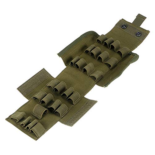 Easyinsmile 25 Round Shotgun Shotshell Reload Holder Molle Pouch For 12 Gauge Hunting Waterproof Anti-Corrosion Shots Package (Green) #TOP7