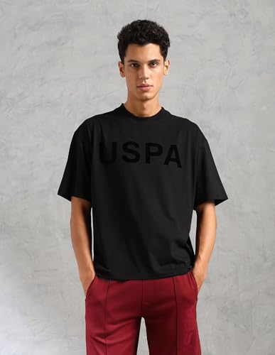 Image of U.S. Polo ASSN. Mens OEE09 Brand Printed Comfort Fit Lounge T-Shirt