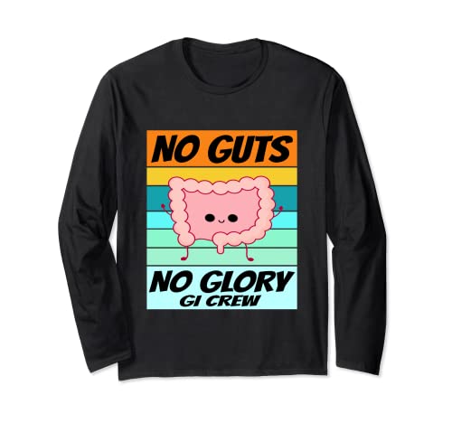 Retro Endoscopy Nurse Shirt Endo Nurse Gastro GI Crew Long Sleeve T-Shirt