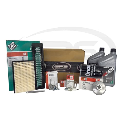 GPS Generator Parts Specialist (Genuine OEM Parts) Tune Up Kit for Cummins Onan RV Generators 5500 and 7000 HGJAB HGJAC and Commercial HGJAE with ONAMAX 10W30 Oil for use in Specs J - M