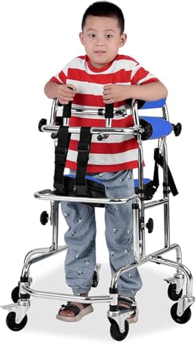 Andador con ruedas para personas con parálisis cerebral, altura ajustable - Andador de rehabilitación