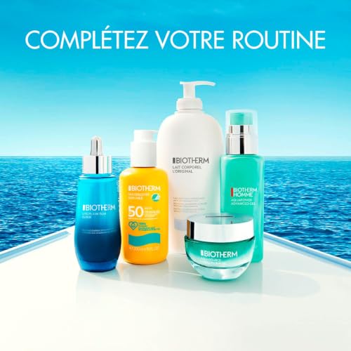 Biotherm, Waterlover Protection Solaire SPF 50, Lait Solaire Contre Rayons UVA et UVB, Waterproof, Sans Traces Blanches, Éco-Testé, Enrichi en Biotech Plankton, 200 ml