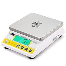 CGOLDENWALL 10kg x 0.1g Digital Precision Electronic Balance Laboratory Lab Scale Industrial Weighing and Counting Scale Table Top Scale g/ct/lb/oz/DWT/tl Multi-Units Switchable 10000g, 0.1g