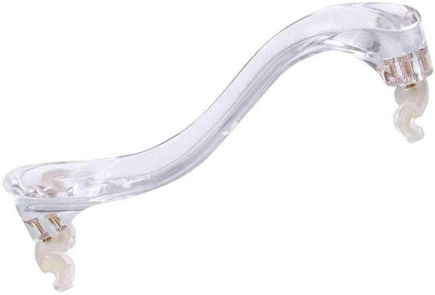 Liyafy Crystal Violin Shoulder Rest for 4/4 and 3/4 Size with Cleaning Cloth Perfect for Beginners and Professionals