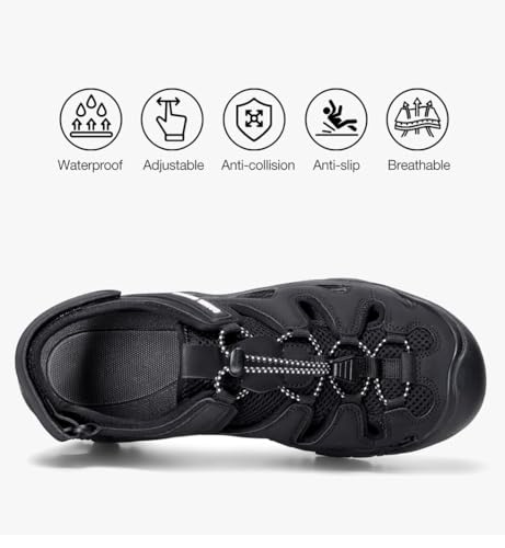 CAMEL CROWN Men's Comfortable Summer Sandals Breathable Beach Sandals Adjustable Outdoor Camping Walking Sandals Athletic Sport Sandals for Water Travel Hiking2