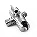 HOMEIDEAS 3-Way Shower Arm Diverter for Handheld Shower and Shower Head 1/2-Inch IPS female/male connection, ABS Nickel Plated