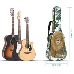 Housse de guitare rembourrée épaisse en tissu Oxford avec boucle de suspension et sangle de cou Motif tête de lion 101,6 cm, Multicolore 4., 42.9×16.9×4.7 in, Sac de transport tendance pour guitare - Les Beatles, Paul McCartney, John Lennon, RIngo Starr, George Harrison Housse de guitare rembourrée épaisse en tissu Oxford avec boucle de suspension et sangle de cou Motif tête de lion 101,6 cm, Multicolore 4., 42.9x16.9x4.7 in, Sac de transport tendance pour guitare – Image 5