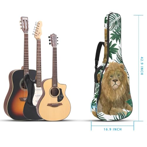Housse de guitare rembourrée épaisse en tissu Oxford avec boucle de suspension et sangle de cou Motif tête de lion 101,6 cm, Multicolore 4., 42.9×16.9×4.7 in, Sac de transport tendance pour guitare - Les Beatles, Paul McCartney, John Lennon, RIngo Starr, George Harrison Housse de guitare rembourrée épaisse en tissu Oxford avec boucle de suspension et sangle de cou Motif tête de lion 101,6 cm, Multicolore 4., 42.9x16.9x4.7 in, Sac de transport tendance pour guitare – Image 6