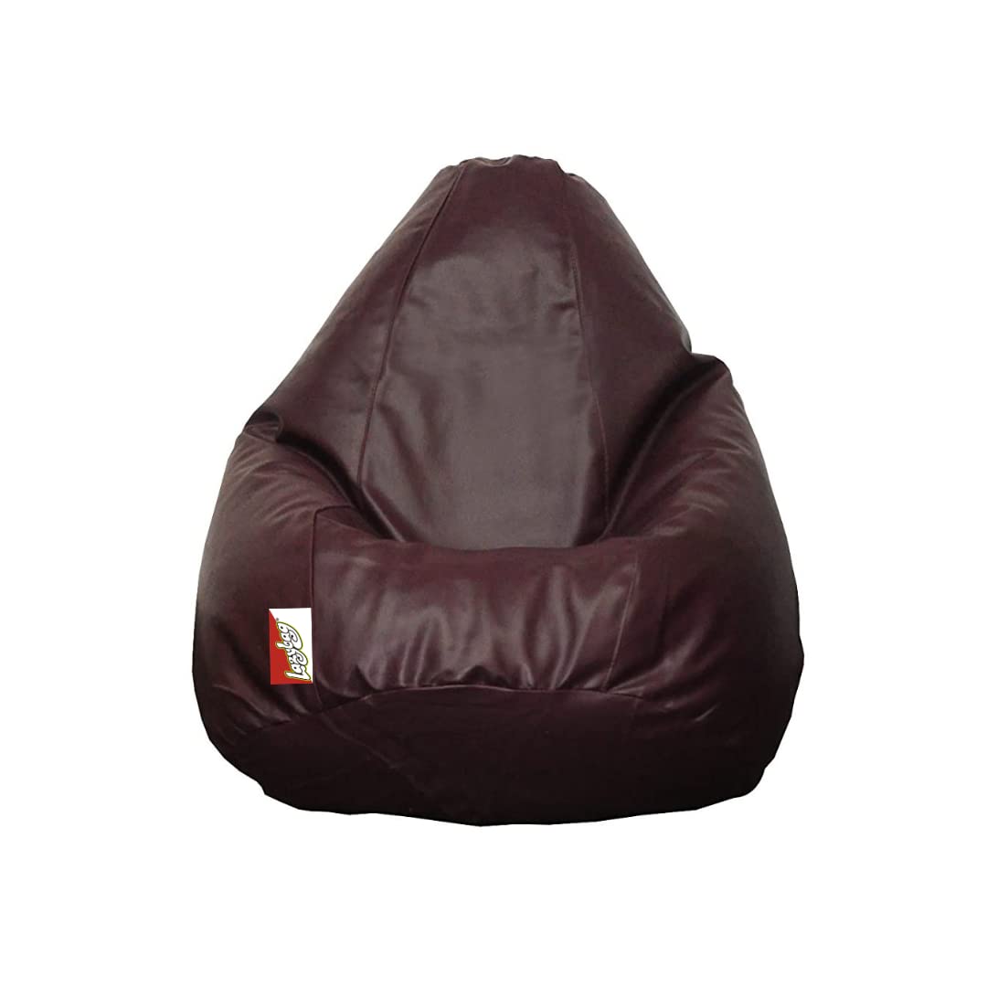LAZYBAG Bean Bag Chair, Furniture for Kids. XXL Bean Bag Cover, Playing Video Games or Relaxing, for classrooms, daycares, Libraries or Work from Home (Maroon - 2XL Size)