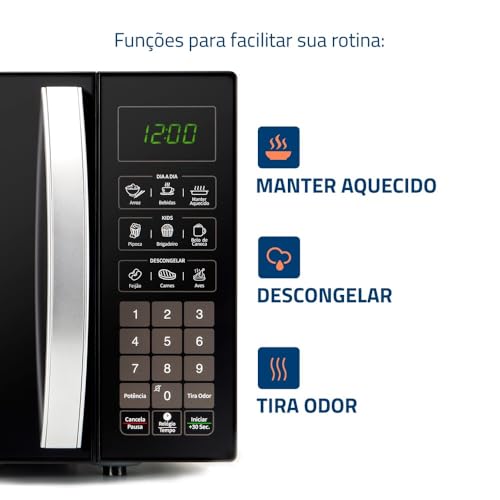 Micro-Ondas, Mondial, Preto, 1400W, 220V - MO-02-34-B - Imagem 3