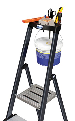 KRAUSE Stehleiter Securo eloxiert, 4 Stufen, 126429