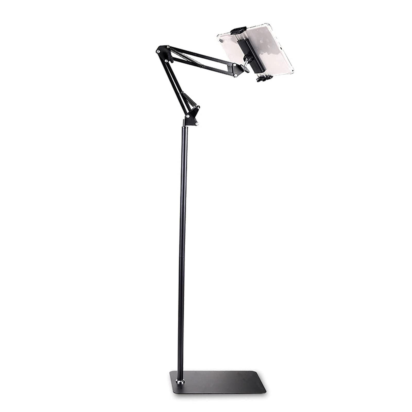 Supporto per Tablet Supporto per Tablet Regolabile Supporto da Pavimento per Telefono Supporto Regolabile in Altezza Compatibile con iPad Switch e Tutti i telefoni 4''-12.9'' 175 cm (135 cm)