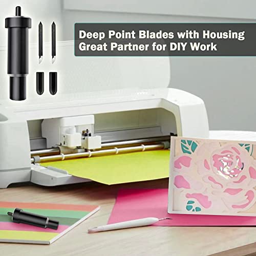 Explore a lâmina de corte profundo e a carcaça para Cricut Maker, Niantime substituição lâmina de po