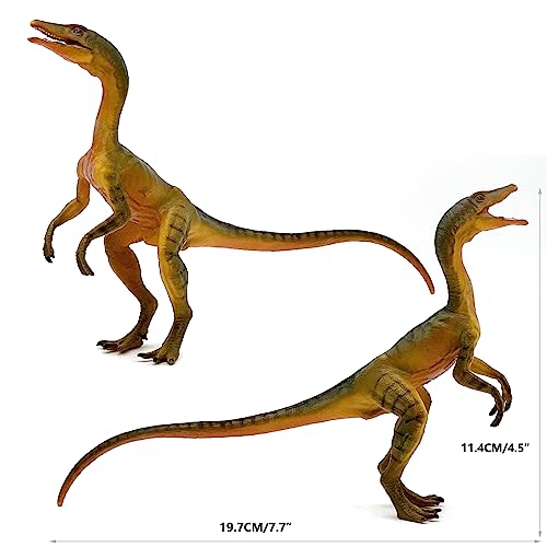 Gemini& Genius 2Pcs Compsognathus Dinosaur Figurines With Moveable Jaw And Well Made, Dinos Toys Will Be Loved By Boys, Dinosaur Toys Action Figure Great Gifts For Kids #TOP4