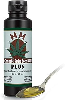MM Hemp Oil Plus (355mL/12 Oz Bottle) Natural Hemp Seed Oil with Nutritional