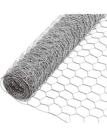 STAR SUNLITE Chicken Poultry Wire Garden Fencing Iron Net, 2 Feet/50 Metres, 24 Inches Width, UV Stabilized, Silver