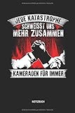  Notizbuch: Feuerwehr Notizbuch mit Punktraster. Tolle Zubehör & Feuerwehr Geschenk Idee für Feuerwehrmänner, Kameraden und jede Feuerwache.