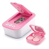 Contact Lens Cleaner, OFONE Ultrasonic Contact Lens Cleaner Case for Soft Hard RGP Lenses Portable C