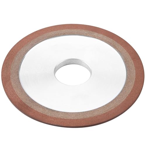 Eujgoov Schleifscheibe für Sägeblätter, Harzgebunden, 125 Mm X 32 Mm, Schleifscheibe, Hocheffiziente Glatte Kante für Wolframstahl und Abschreckbearbeitung, Ideal für Legierungsmesser und Sägeblätter
