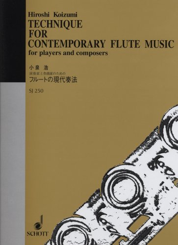 Technique flute contemporaine Hiroshi Koizumi livre guide compositeur