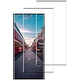 POOPHUNS Paquete de 2 protectores de pantalla para Samsung Galaxy S23 Ultra, vidrio templado 9H, cobertura completa 3D, sin burbujas, antiarañazos, película transparente S23 Ultra HD