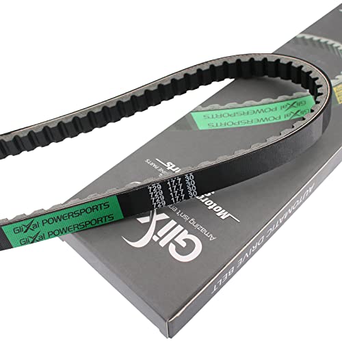 Glixal ATKS-033 729-17.7-30 Reinforced Racing CVT Drive Belt for GY6 49cc 50cc 80cc 100cc 139QMB 139QMA 147QMD Scooter Moped Long Case Engine