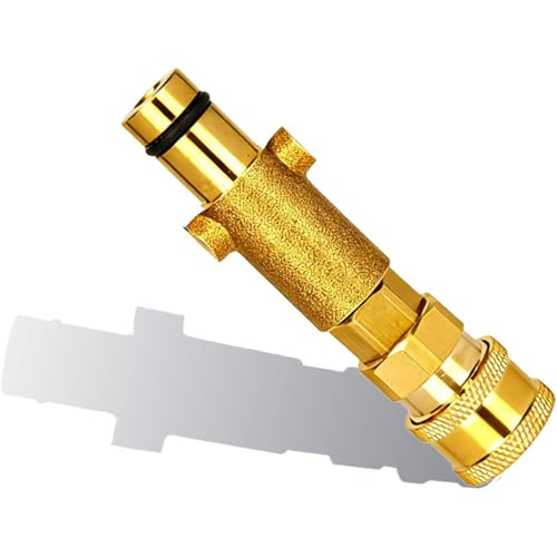 HZQZaoan Heavy Duty Foam Cannon Attachment for Car Washing & Detailing – Brass Snow Foam Lance Adapter for Gerni Pressure Washers, Bayonet Connector for High Pressure Washers